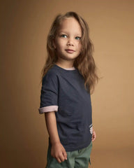 Toddler 'Easily Distracted' Duck Relaxed Graphic Tee - Navy