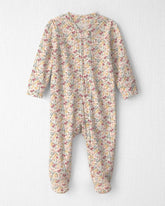 Baby Girl Organic Cotton Sleep & Play Pajamas in Floral