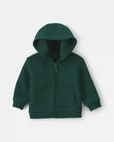 Baby Boy Fleece Zip-Up Hoodie - Green
