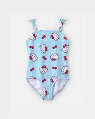Girls 1-Piece Hello Kitty® Swimsuit - Blue