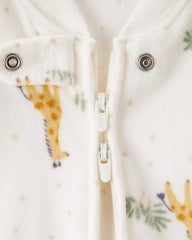 Baby Giraffe Fleece Sleep Bag - Cream