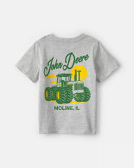 Toddler Boy John Deere Tractor Graphic Tee - Grey