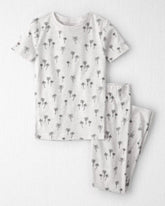Kid 2-Piece Organic Cotton Pajamas in Palm Trees