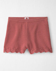 Girls 2-Piece Organic Cotton Knit Top & Short Set