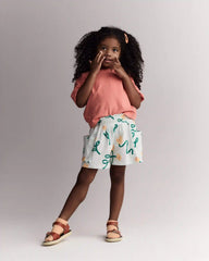 Toddler Rolled Cuff Tee - Coral