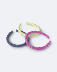 Toddler Girl 3-Pack Headbands - Blue/Yellow/Purple