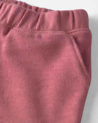 Baby Girl 2-Piece Organic Cotton French Terry Top & Pant Set
