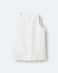 Toddler Girl Ribbed Playtime Tank Top - Cream