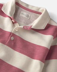 Girls Organic Cotton French Terry Rugby Polo