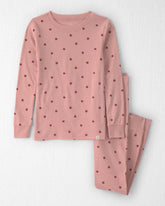 Girls 2-Piece Organic Cotton Pajamas in Apples