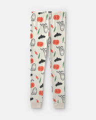 Kids 2-Piece Halloween Snug Fit Pajama Set - Cream