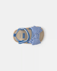 Baby Girl Striped Sandals - Blue