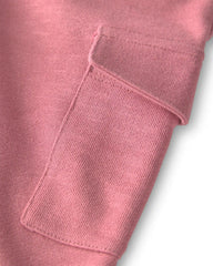 Girls Organic Cotton French Terry Cargo Pants