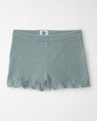 Toddler Girl 2-Piece Organic Cotton Knit Top & Short Set