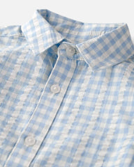 Boys Seersucker Button-Front Shirt Made with Organic Cotton