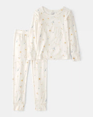 Toddler Constellation PurelySoft 2-Piece Pajama Set - Cream
