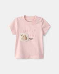 Baby Girl 'Little One' Koala Graphic Tee - Pink