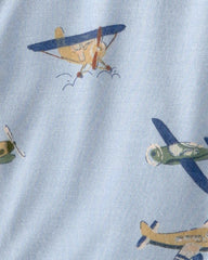 Baby Boy Plane 2-Way Zip PurelySoft Footie Sleep & Play Pajama - Blue