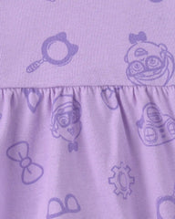 Baby Girl Blippi Short-Sleeve Dress - Purple