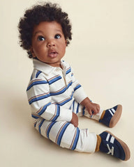 Baby Boy Striped Sneakers - Navy Blue
