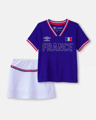 Toddler Girl 2-Piece Umbro France Soccer Jersey & Skort Set - Blue/Red/White