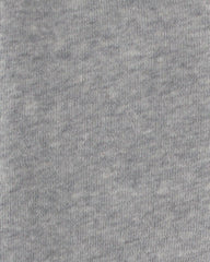 Baby Boy Bear Fleece Zip-Up Hoodie - Grey