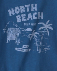 Toddler Boy 'North Beach' Graphic Tee - Navy