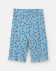 Baby Girl 2-Piece Floral Top & Pant Set - Blue