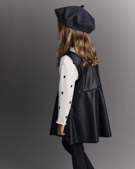 Toddler Girl Beret - Black