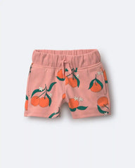 Toddler City Park™ Shorts in Clementine Grove Print - Light Pink
