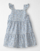 Baby Girl Organic Cotton Tiered Dress in Meadow Bloom