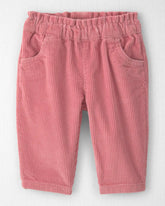 Baby Girl Organic Cotton Pull On Corduroy Pants