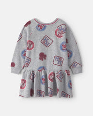 Toddler Girl Disney© Minnie Long-Sleeve Dress - Grey