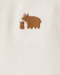 Baby Boy 3-Piece Bear Print Long-Sleeve Bodysuit & Pant Set - Brown/White