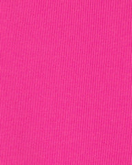 Girls Rib Short-Sleeve Dress - Pink