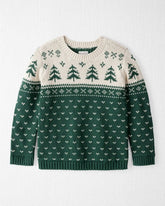Kids Organic Cotton Fair Isle Sweater Knit Pullover