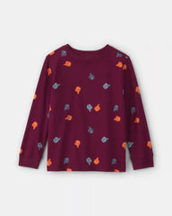 Boys Gameday Long-Sleeve T-Shirt - Burgundy