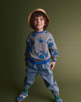 Toddler Otter Sweatshirtâ„¢ with Pockets in Phone Print - Grey