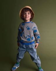 Toddler Otter Sweatshirt™ with Pockets in Phone Print - Grey