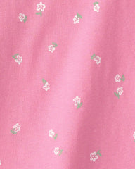 Toddler Girl Floral Relaxed Top - Pink