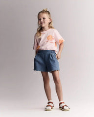 Toddler Girl 'My Own Pace' Snail High-Low Dolman Tee - Light Pink