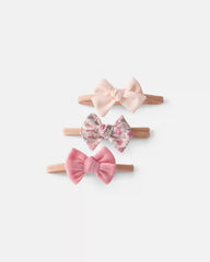 Baby Girl 3-Pack Headbands - Pink