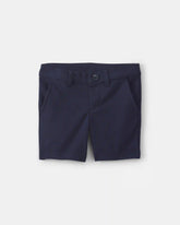 Toddler Girl Uniform Ponte Knit Shorts - Navy