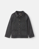 Boys Denim Utility Jacket - Black