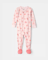 Baby Girl Seashell 100% Cotton Snug Fit 1-Piece Pajama - Pink