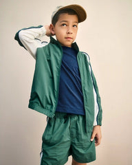 Boys Colorblock Active Windbreaker - Green