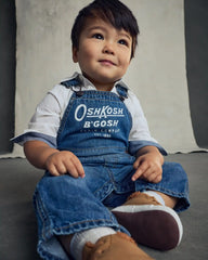 Baby Boy Long-Sleeve Button-Down Bodysuit - White