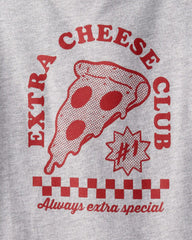 Boys Pizza Long-Sleeve Graphic Tee - Grey