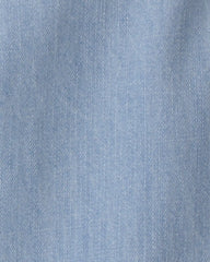 Baby Organic Cotton Chambray Romper