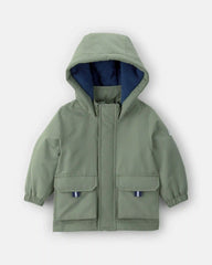 Baby Boy Hooded Midweight Jacket - Green